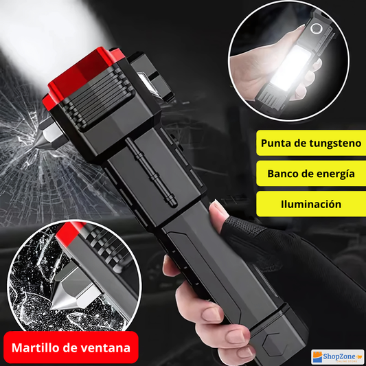 Linterna Martillo 6 En 1